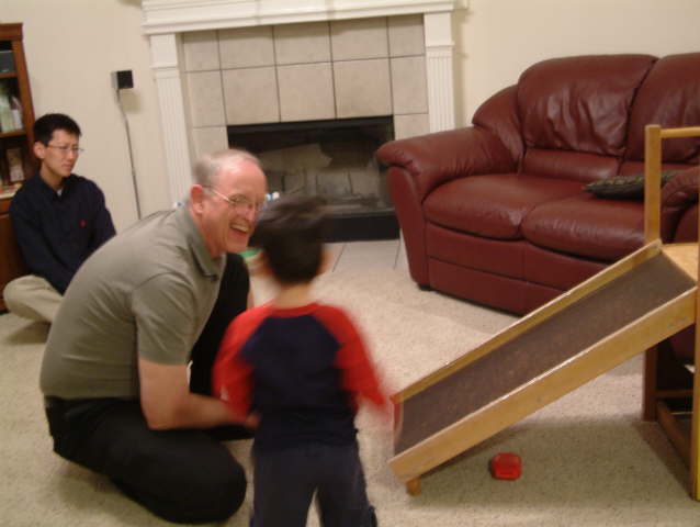 David and Bowen by slide