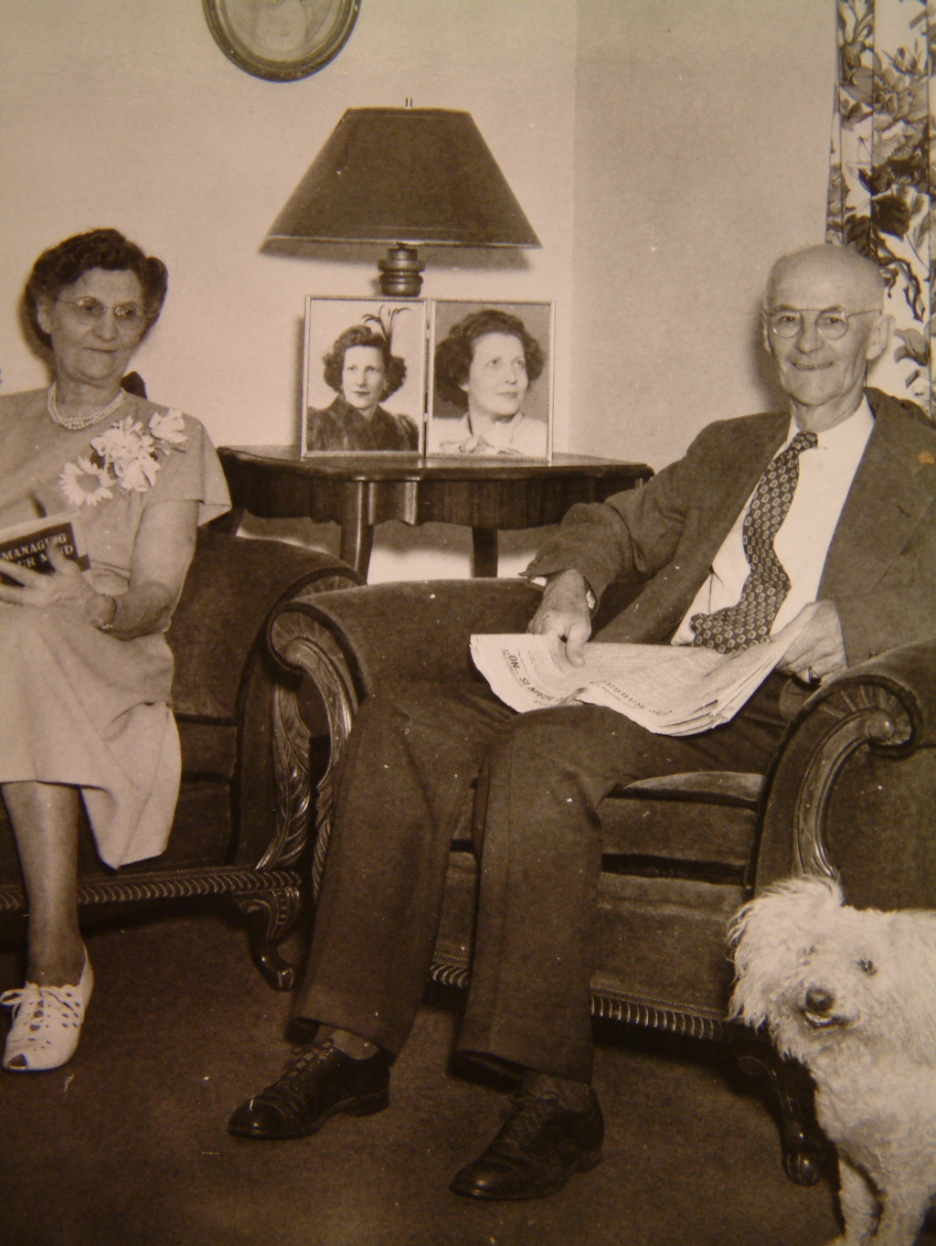 Sallie and Joseph with Skippy