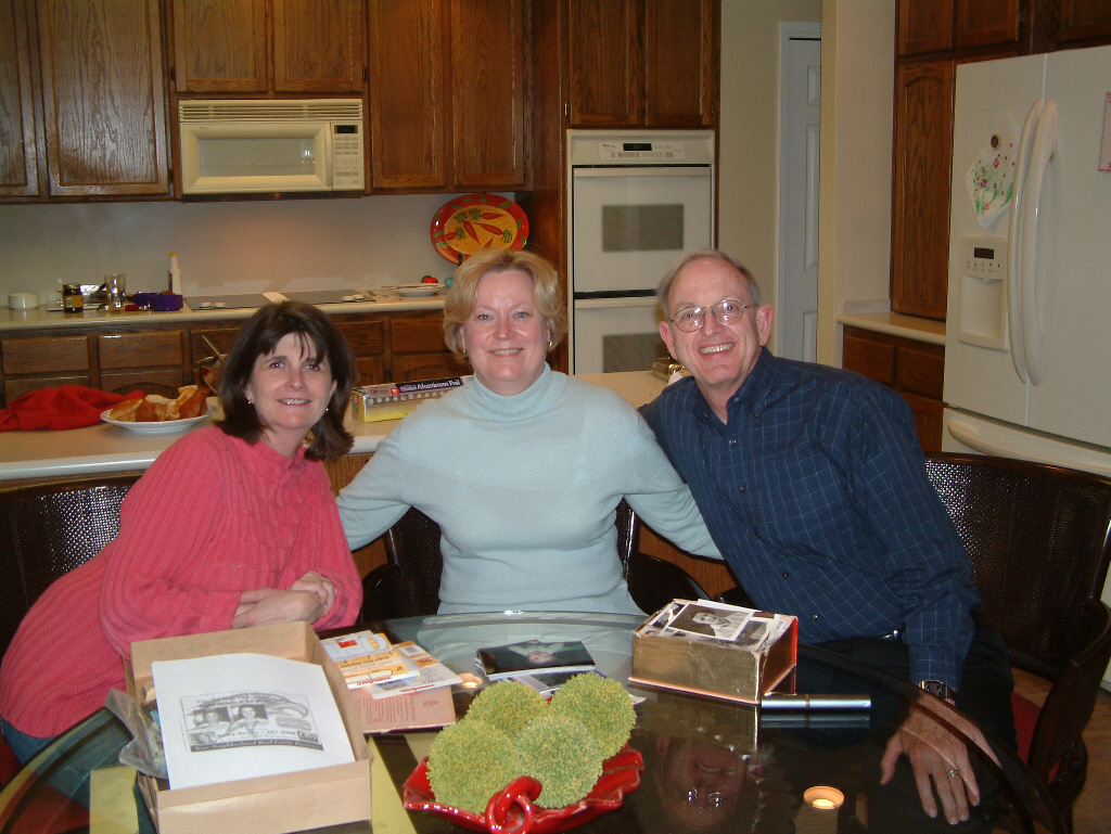 Sally, Margaret and David